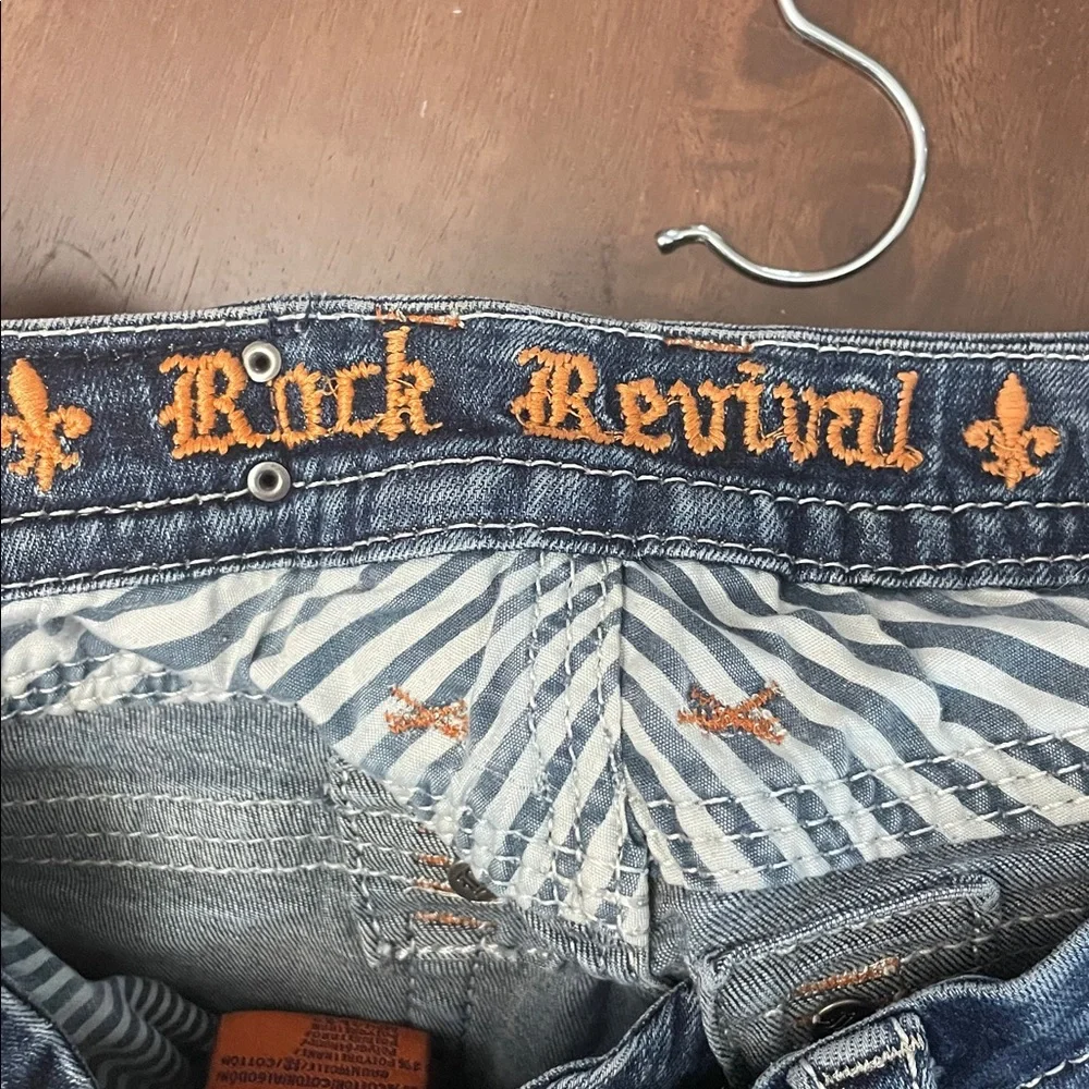 Rock Revival Women's Dark Blue Jeans Maggie boot size 25 - Picture 12 of 16